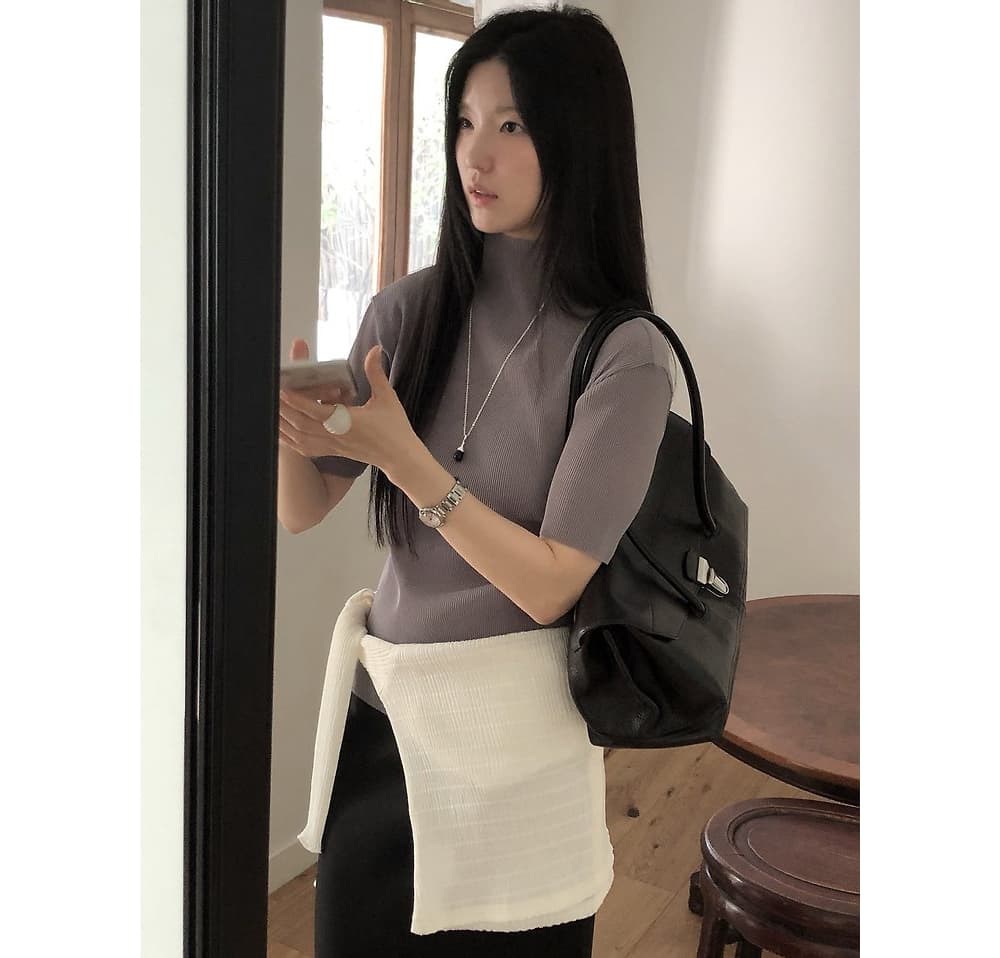 [LE BUTTER] Le Half Pleated T-Shirt 6