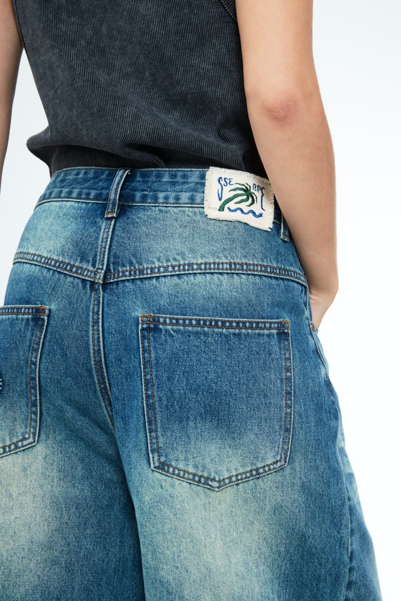 [SSERPE] SNAKE BERMUDA DENIM PANTS 10