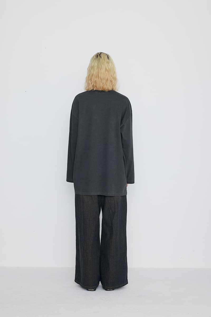 [SSERPE] DESTROYED KNEE WIDE DENIM PANTS 10