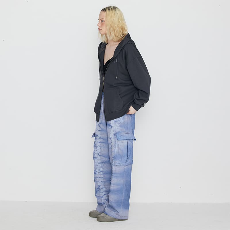[SSERPE] DYEING CARGO BANDING   PANTS BLUE 6