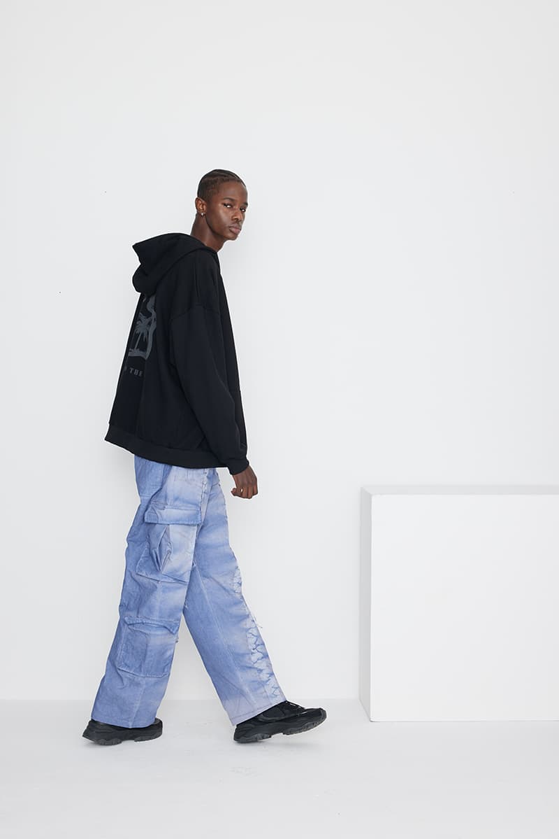 [SSERPE] DYEING CARGO BANDING   PANTS BLUE 10