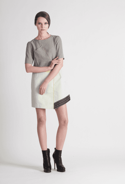 [FREAKS] Feldblume A-structural Mini Dress 4