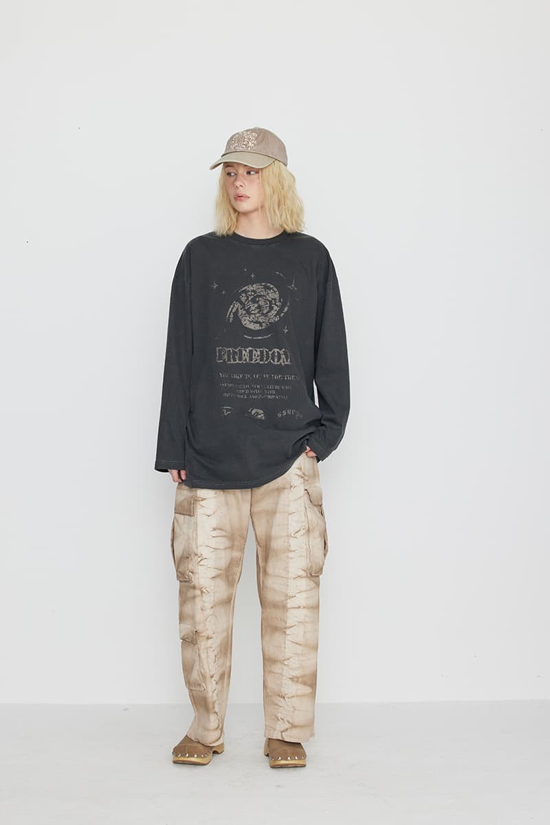 [SSERPE] DYEING CARGO BANDING PANTS BEIGE 5