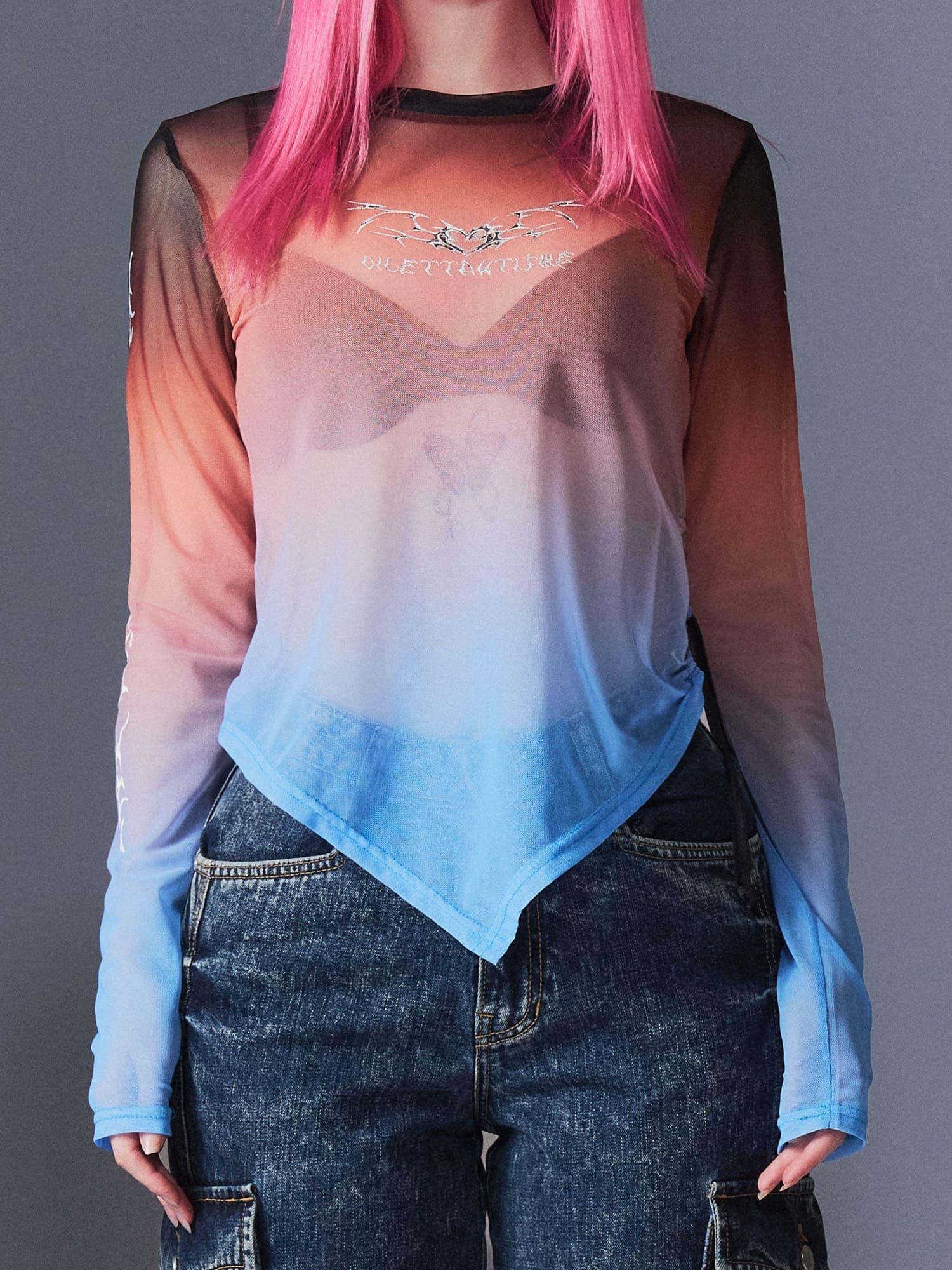 [DILETTANTISME] Sunset Mesh Tribal T-Shirts 1