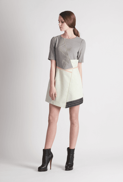 [FREAKS] Feldblume A-structural Mini Dress 6