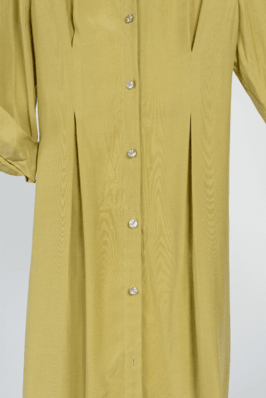 [FREAKS] Cupro Maxi Robe Highwaist Shirt-Dress 9
