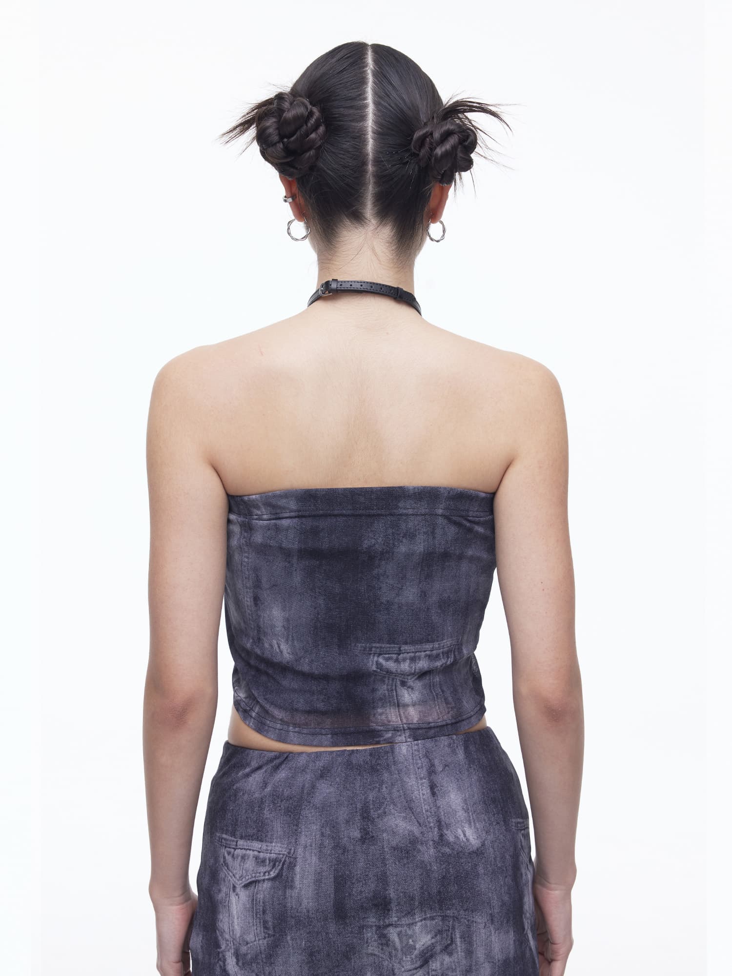 [DILETTANTISME] Denim Mesh Top 3