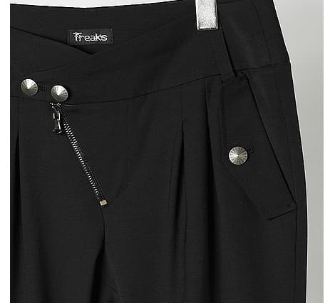 [FREAKS] Front Ankle Slit Wool Blend Skinny Slacks 6