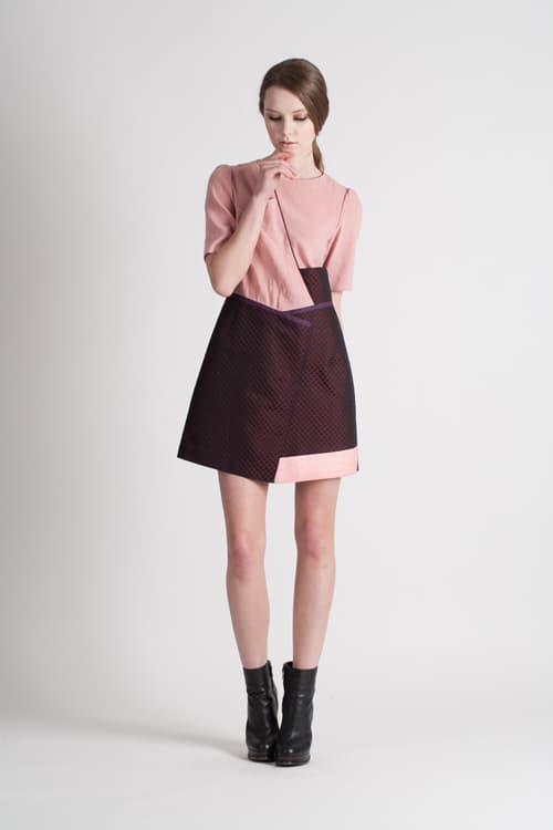 [FREAKS] Feldblume A-Structural Mini Dress Wine 3