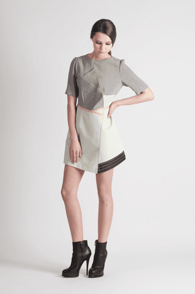 [FREAKS] Feldblume A-structural Mini Dress 7