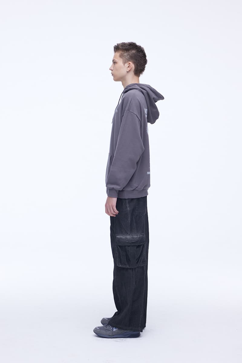 [SSERPE] DYEING CORDUROY CARGO   BANDING PANTS DIRTY BLACK 3