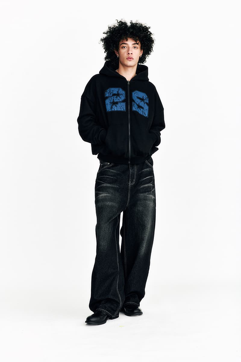 [SSERPE] NIGHT RIDER CURVED DENIM PANTS 5