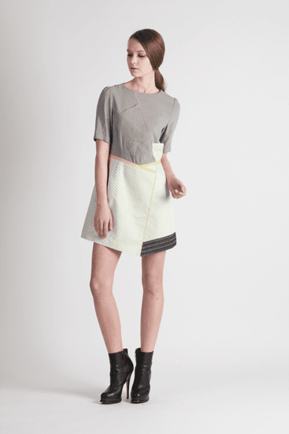 [FREAKS] Feldblume A-structural Mini Dress 5