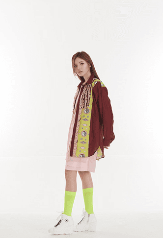 [FREAKS] Unisex Frill Long Blouse + Mini-Shirtdress 4