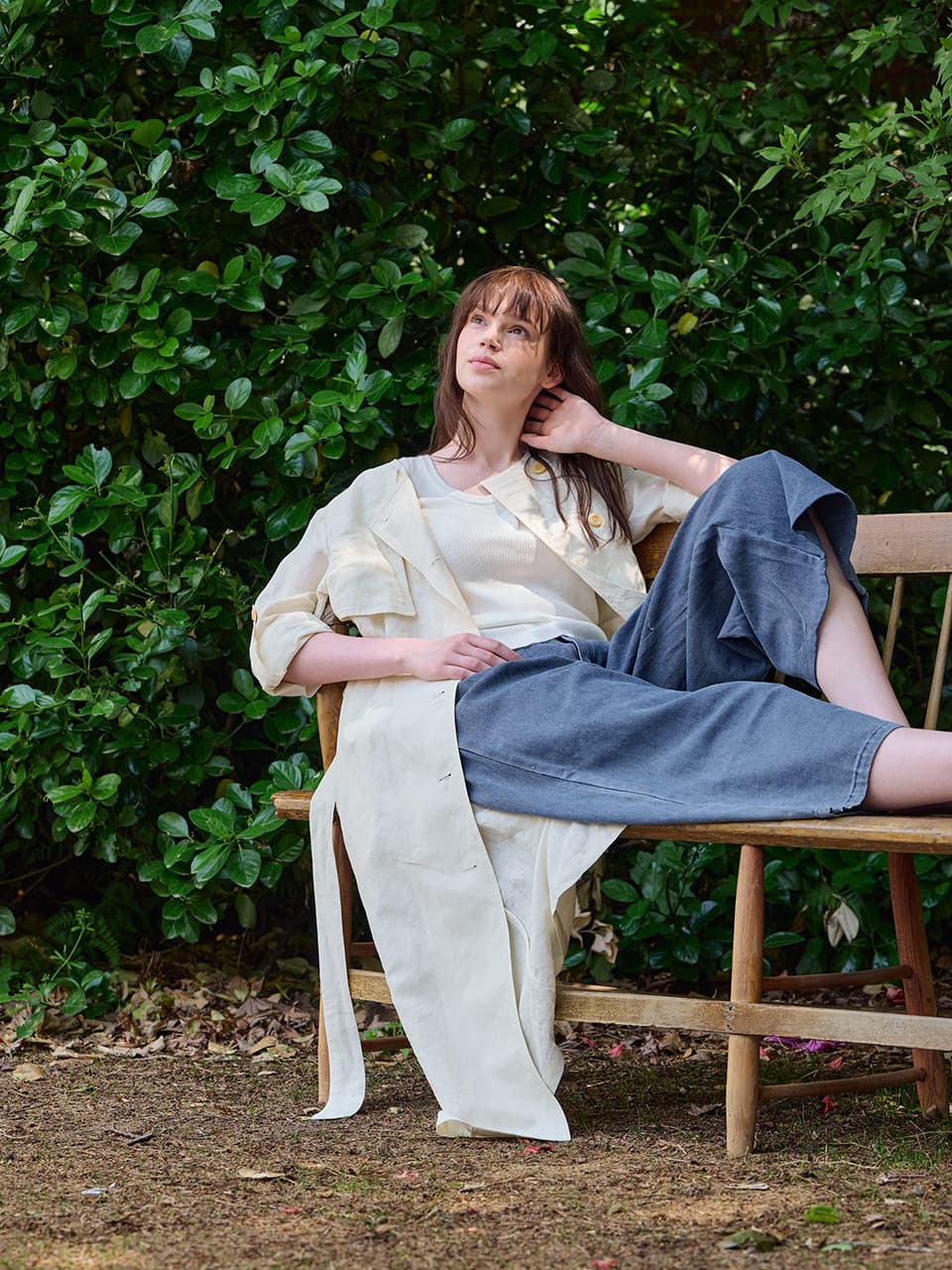 [FREAKS] Hot Summer Linen Blending High-Waisted Trench Dress 6