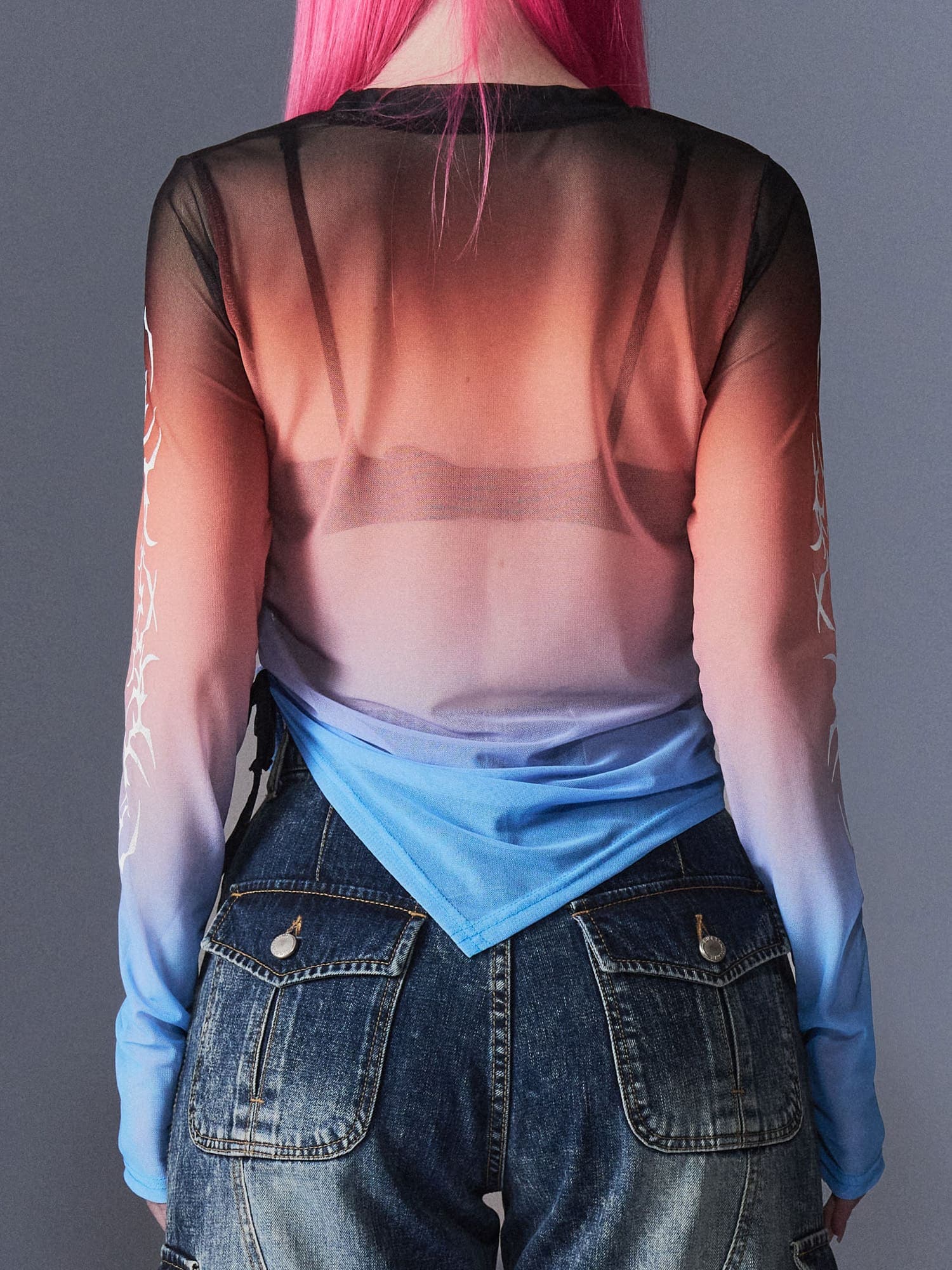 [DILETTANTISME] Sunset Mesh Tribal T-Shirts 4
