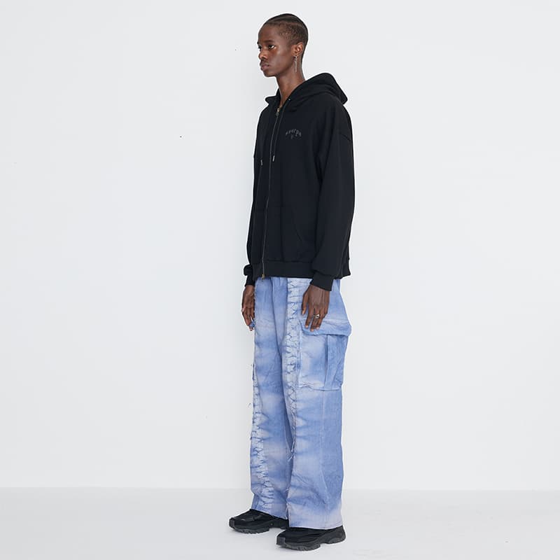 [SSERPE] DYEING CARGO BANDING   PANTS BLUE 3
