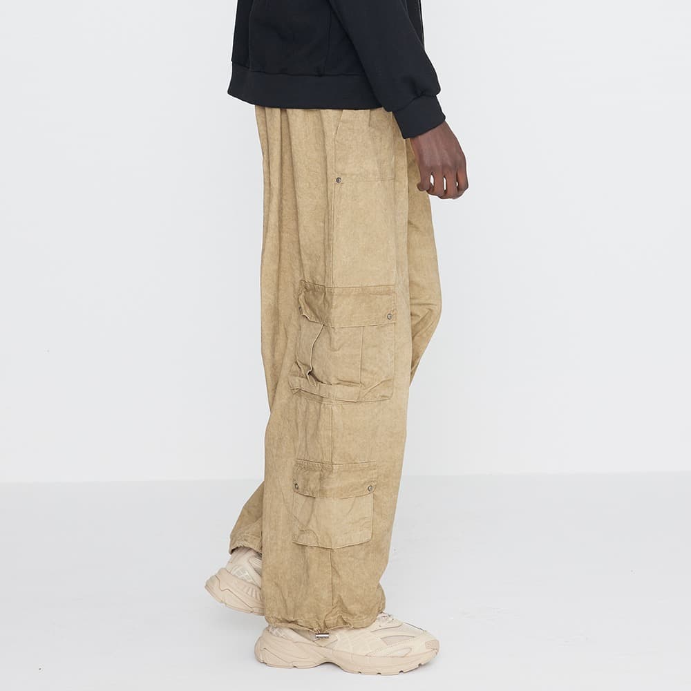 [SSERPE] WASHING COTTON CARGO BANDING PANTS 1