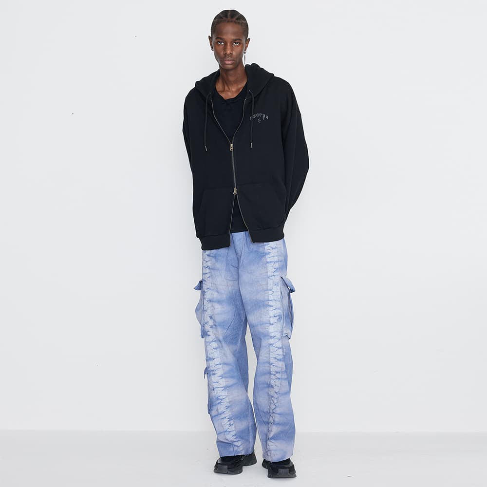 [SSERPE] DYEING CARGO BANDING   PANTS BLUE 2