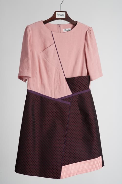 [FREAKS] Feldblume A-Structural Mini Dress Wine 7